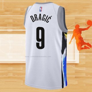 Camiseta Brooklyn Nets Goran Dragic NO 9 Ciudad 2022-23 Blanco