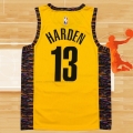 Camiseta Brooklyn Nets James Harden NO 13 Ciudad 2020-21 Amarillo