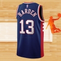 Camiseta Brooklyn Nets James Harden NO 13 Ciudad 2021-22 Azul