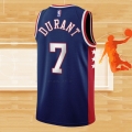 Camiseta Brooklyn Nets Kevin Durant NO 7 Ciudad 2021-22 Azul