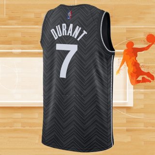 Camiseta Brooklyn Nets Kevin Durant NO 7 Earned 2020-21 Negro