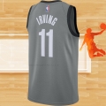 Camiseta Brooklyn Nets Kyrie Irving NO 11 Statement 2020-21 Gris