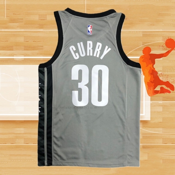 Camiseta Brooklyn Nets Seth Curry NO 30 Statement 2020 Gris