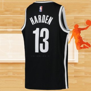 Camiseta Nino Brooklyn Nets James Harden NO 13 Icon Negro