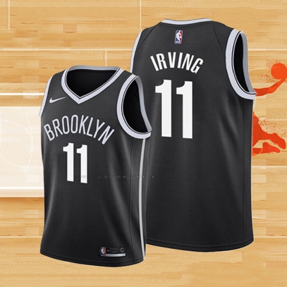 Camiseta Nino Brooklyn Nets Kyrie Irving NO 11 Icon 2019 Negro