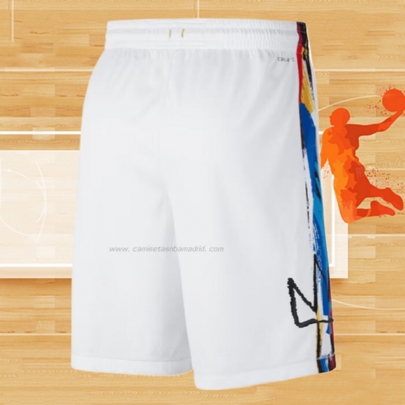 Pantalone Brooklyn Nets Ciudad 2022-23 Blanco