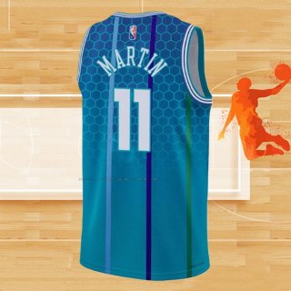 Camiseta Charlotte Hornets Cody Martin NO 11 Ciudad 2021-22 Azul
