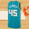 Camiseta Charlotte Hornets Edmond Sumner NO 45 Ciudad 2023-24 Verde