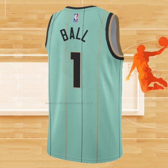 Camiseta Charlotte Hornets LaMelo Ball NO 1 Ciudad Verde