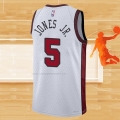 Camiseta Chicago Bulls Derrick Jones JR. NO 5 Ciudad 2022-23 Blanco