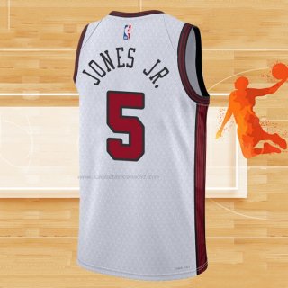 Camiseta Chicago Bulls Derrick Jones JR. NO 5 Ciudad 2022-23 Blanco