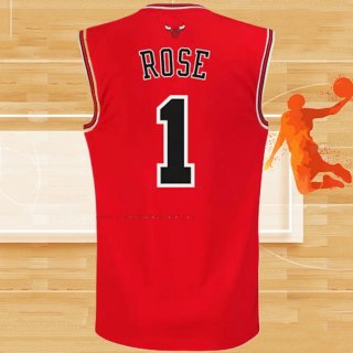 Camiseta Chicago Bulls Derrick Rose NO 1 Rojo