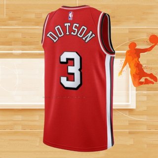 Camiseta Chicago Bulls Devon Dotson NO 3 Ciudad 2021-22 Rojo