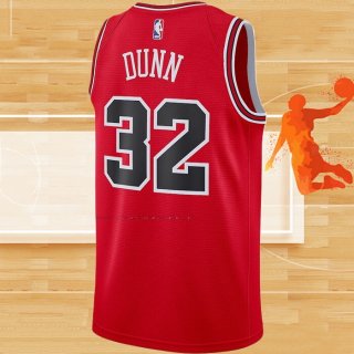 Camiseta Chicago Bulls Kris Dunn NO 32 Icon Rojo