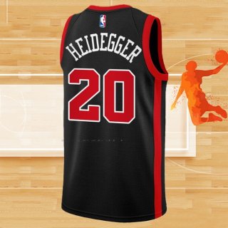 Camiseta Chicago Bulls Max Heidegger NO 20 Ciudad 2023-24 Negro