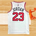Camiseta Chicago Bulls Michael Jordan NO 23 Association 2021 Blanco
