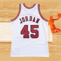 Camiseta Chicago Bulls Michael Jordan NO 45 Mitchell & Ness 1994-95 Blanco