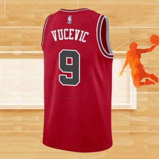 Camiseta Chicago Bulls Nikola Vucevic NO 9 Icon 2020-21 Rojo