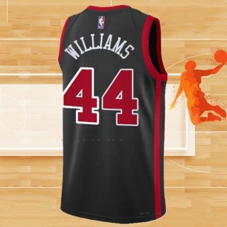 Camiseta Chicago Bulls Patrick Williams NO 44 Ciudad 2023-24 Negro