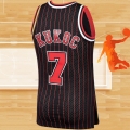Camiseta Chicago Bulls Toni Kukoc NO 7 Mitchell & Ness 1995-96 Negro