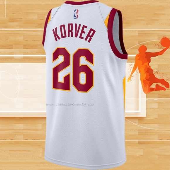 Camiseta Cleveland Cavaliers Kyle Korver NO 26 Association Blanco