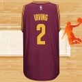 Camiseta Cleveland Cavaliers Kyrie Irving NO 2 Retro Rojo