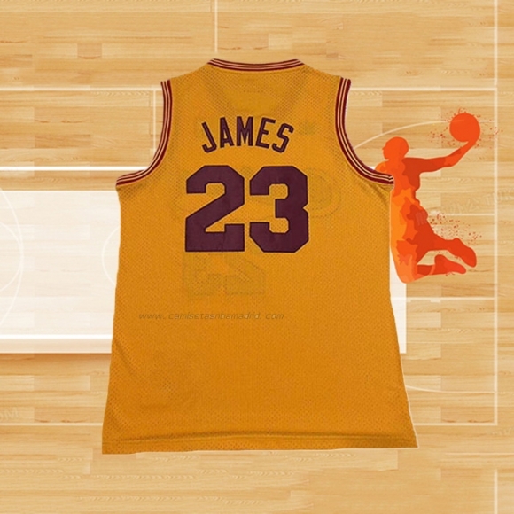 Camiseta Cleveland Cavaliers LeBron James NO 23 Mitchell & Ness 1970-74 Amarillo