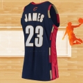 Camiseta Cleveland Cavaliers LeBron James NO 23 Mitchell & Ness 2008-09 Azul