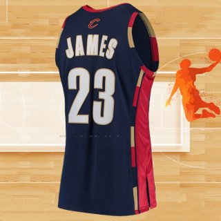 Camiseta Cleveland Cavaliers LeBron James NO 23 Mitchell & Ness 2008-09 Azul