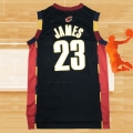 Camiseta Cleveland Cavaliers LeBron James NO 23 Mitchell & Ness 2008-09 Negro
