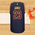 Camiseta Cleveland Cavaliers LeBron James NO 23 Retro Azul