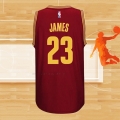 Camiseta Cleveland Cavaliers LeBron James NO 23 Retro Rojo