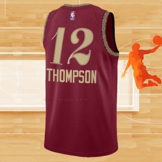 Camiseta Cleveland Cavaliers Tristan Thompson NO 12 Ciudad 2023-24 Rojo