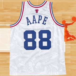 Camiseta All Star 1988 AAPE x Mitchell & Ness Blanco