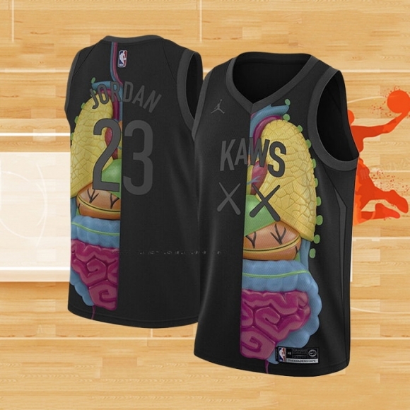 Camiseta KAWS x Jordan x NBA Negro