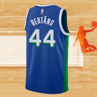 Camiseta Dallas Mavericks Davis Bertans NO 44 Ciudad 2022-23 Azul