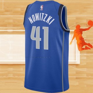 Camiseta Dallas Mavericks Dirk Nowitzki NO 41 Icon Azul