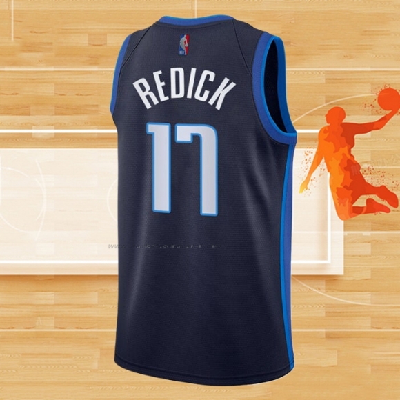 Camiseta Dallas Mavericks J.J. Redick NO 17 Earned 2020-21 Azul