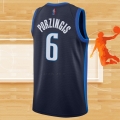 Camiseta Dallas Mavericks Kristaps Porzingis NO 6 Earned 2020-21 Azul