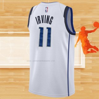 Camiseta Dallas Mavericks Kyrie Irving NO 11 Association 2022-23 Blanco