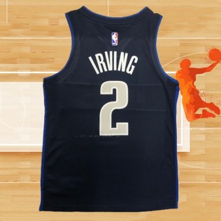 Camiseta Dallas Mavericks Kyrie Irving NO 2 Statement Azul