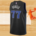 Camiseta Dallas Mavericks Luka Doncic NO 77 Ciudad 2023-24 Azul