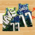 Camiseta Dallas Mavericks Luka Doncic NO 77 Mitchell & Ness Azul