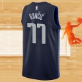 Camiseta Dallas Mavericks Luka Doncic NO 77 Statement Azul