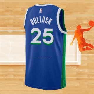 Camiseta Dallas Mavericks Reggie Bullock NO 25 Ciudad 2022-23 Azul