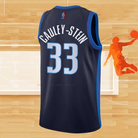 Camiseta Dallas Mavericks Willie Cauley-Stein NO 33 Earned 2020-21 Azul