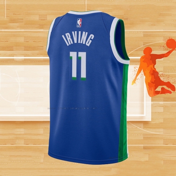 Camiseta Nino Dallas Mavericks Kyrie Irving NO 11 Ciudad 2022-23 Azul