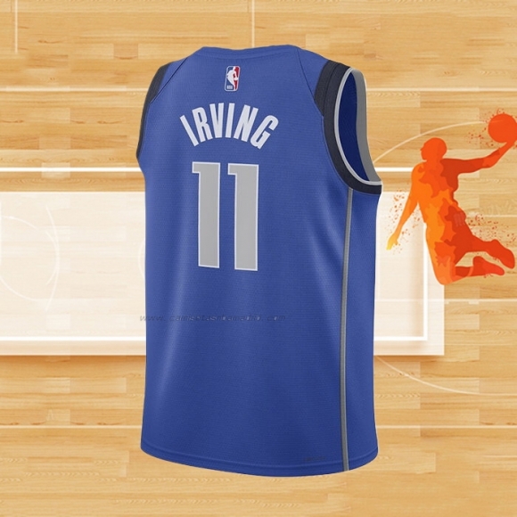 Camiseta Nino Dallas Mavericks Kyrie Irving NO 11 Icon 2022-23 Azul