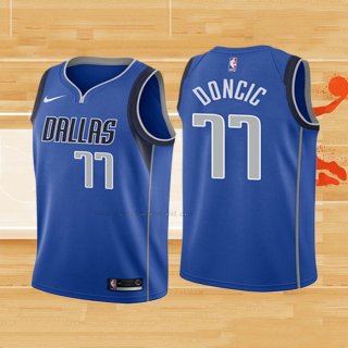 Camiseta Nino Dallas Mavericks Luka Doncic NO 77 Icon 2018 Azul