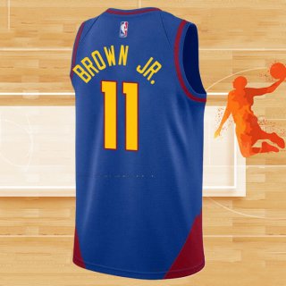 Camiseta Denver Nuggets Bruce Brown JR. NO 11 Statement 2022-23 Azul